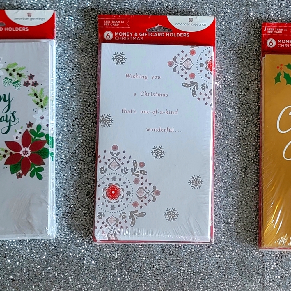 Christmas money and gift card holders